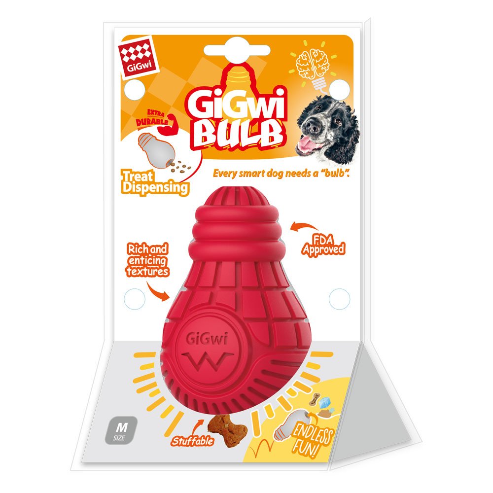 Juguete Bulb Rubber Gigwi Medium para Perros
