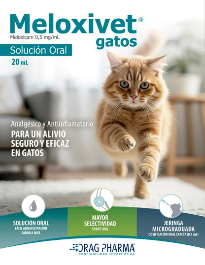 Meloxivet Gato 0,5 mg/mL – Solución Oral 20 ml