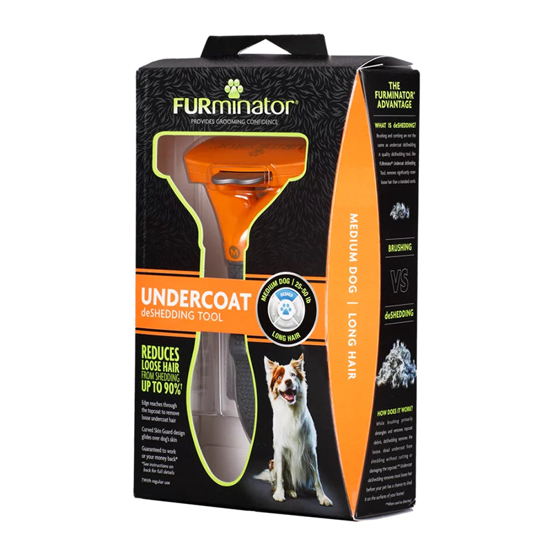 Cepillo Furminator Medium Pelo Largo para Perros - Furminator