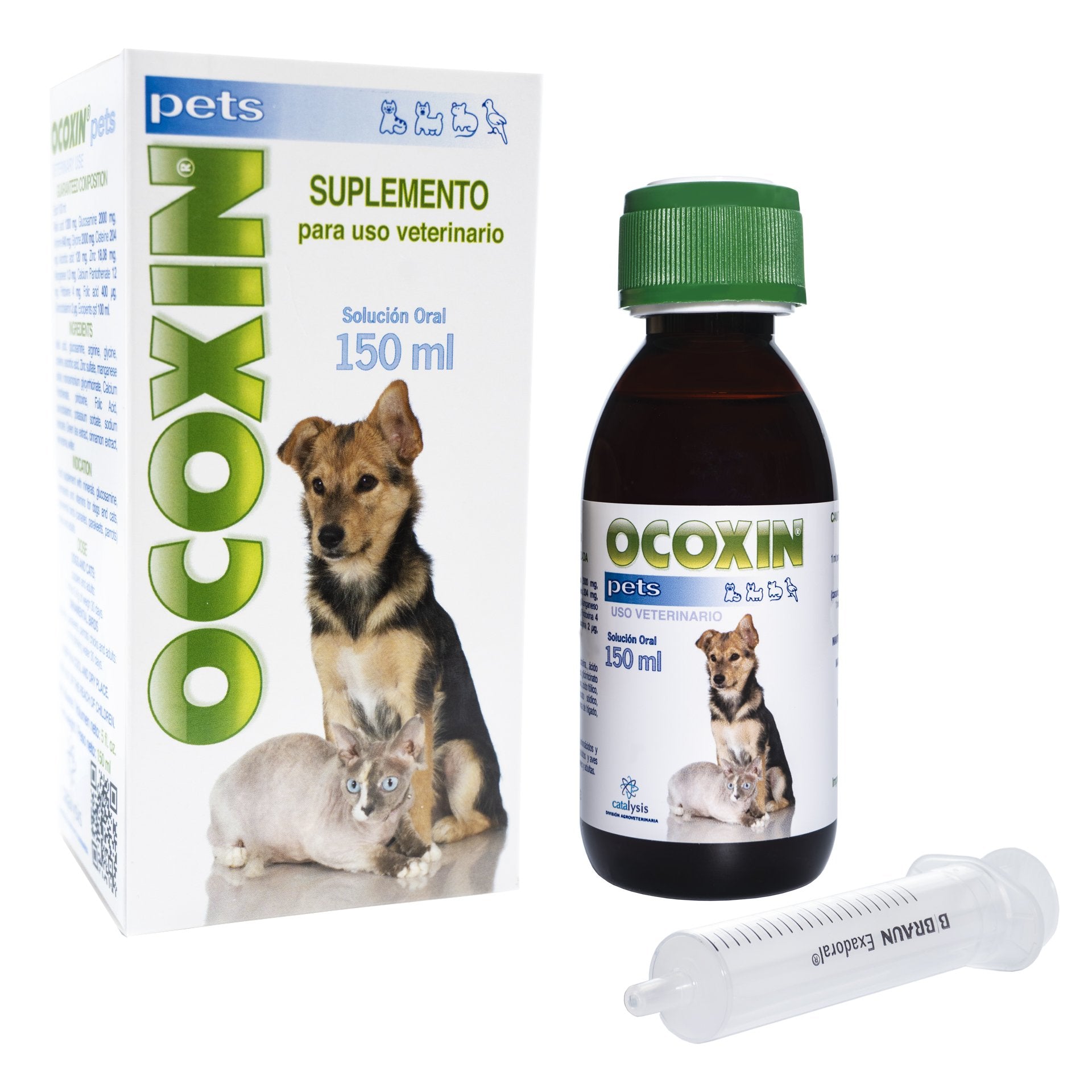 Ocoxin Pets – Suplemento Antioxidante e Inmunomodulador para Perros y Gatos (150 ml)