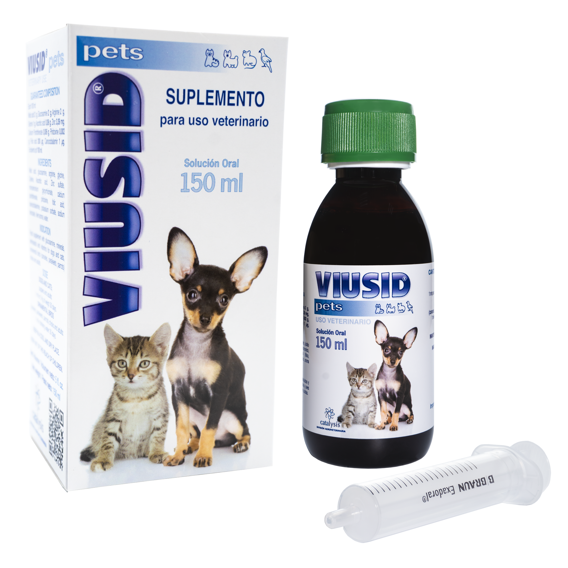 Viusid Pets – Suplemento Nutricional Inmunomodulador para Perros y Gatos (150 ml)