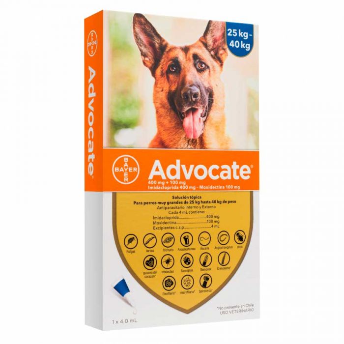 Advocate Pipeta Antipulga para Perros 25 a 40 kg