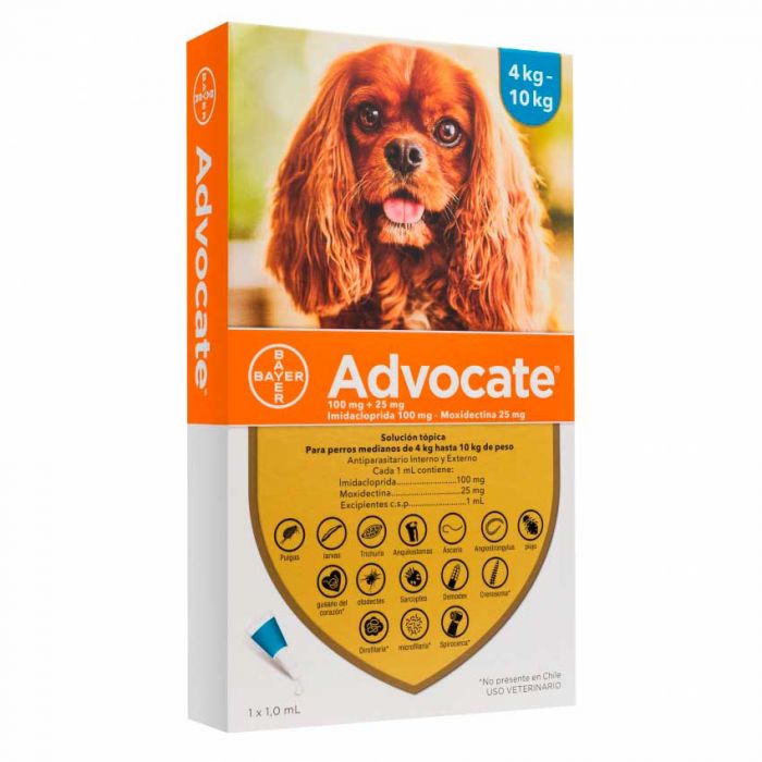 Advocate Pipeta Antipulga para Perros 4 a 10 kg