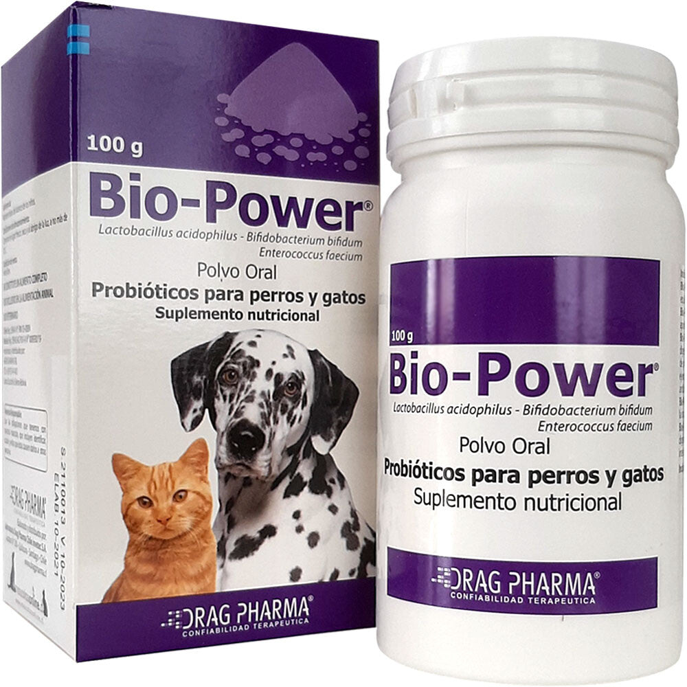 Biopower – Suplemento Probiótico para Perros y Gatos (100 g)