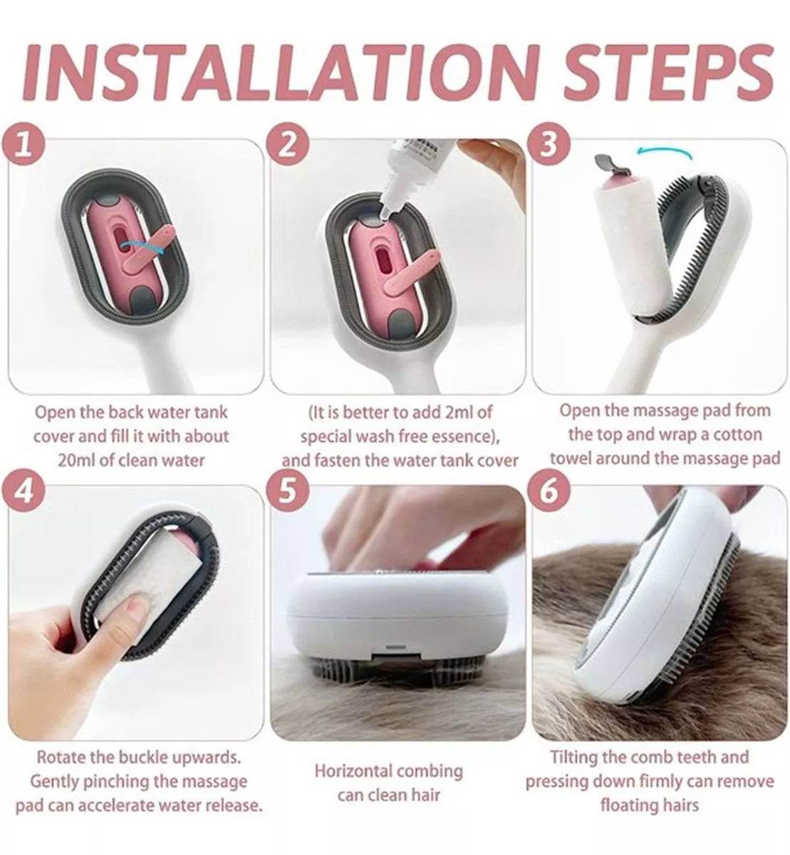 Cepillo con Deposito de Agua + Toallitas 100 unidades - Pet Gravity