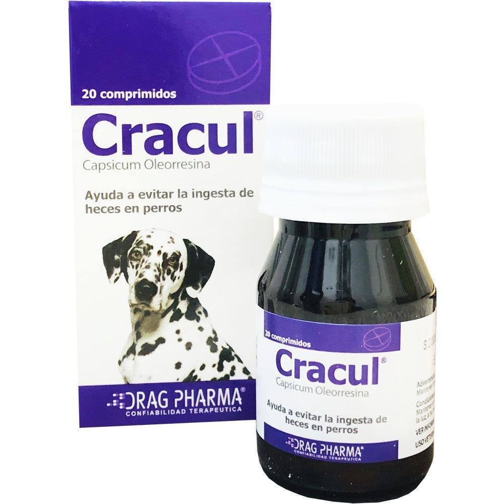 Cracul – Suplemento Natural para Evitar la Coprofagia en Perros (20 comprimidos)