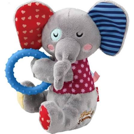 Juguete Elefante con Anillo Plush Friendz Gigwi para Perros