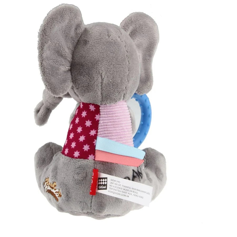 Juguete Elefante con Anillo Plush Friendz Gigwi para Perros