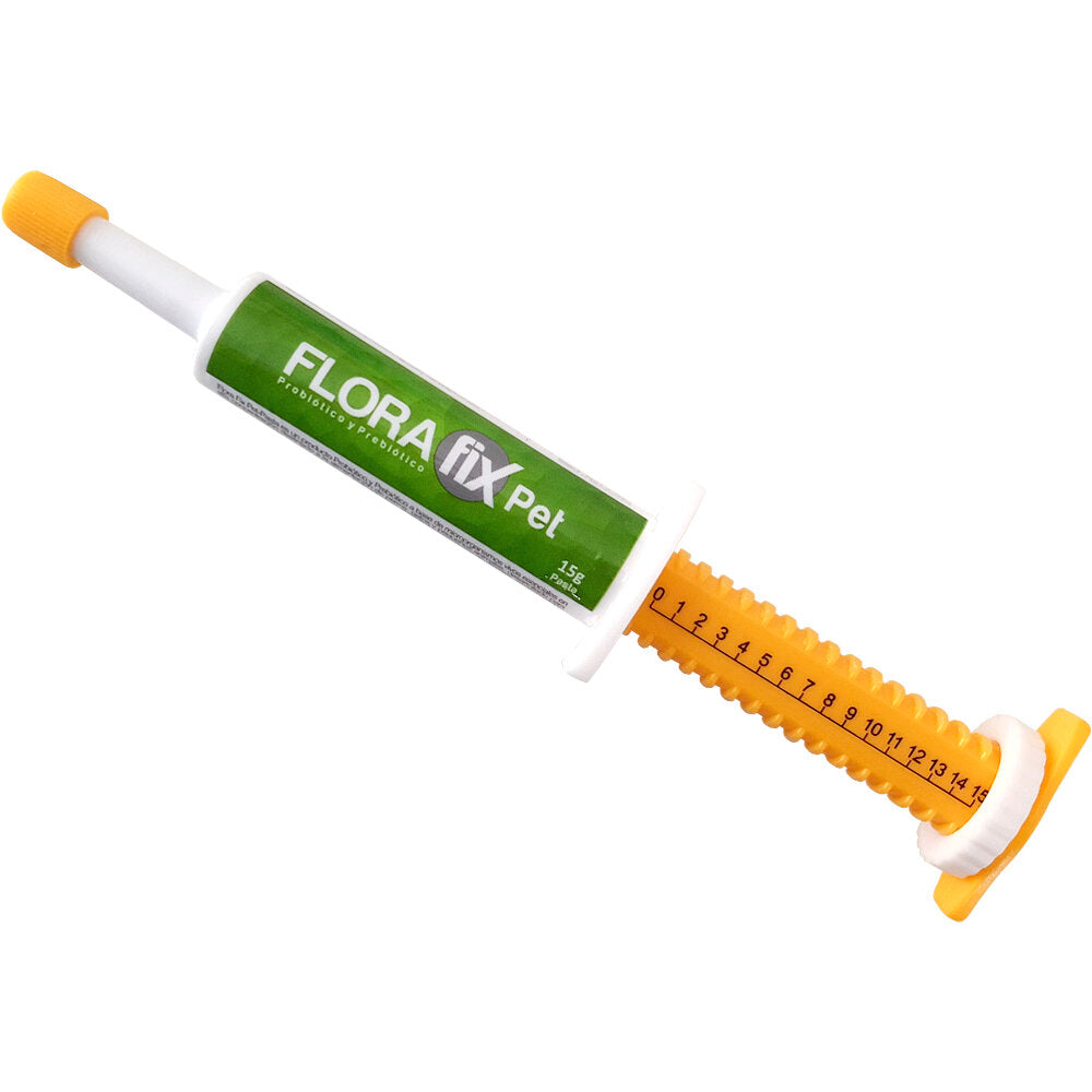 Florafix Pet – Suplemento Probiótico y Prebiótico para Perros y Gatos (15 g)