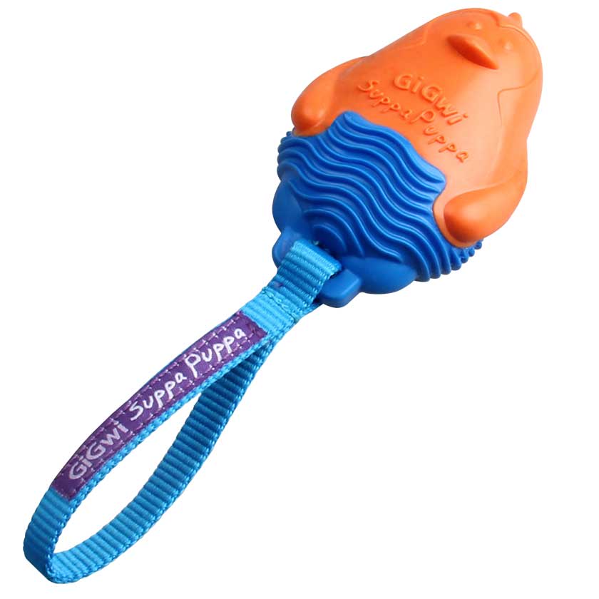 Juguete Suppa Puppa Pingüino Naranjo/Azul – GiGwi