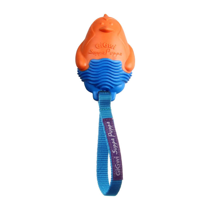 Juguete Suppa Puppa Pingüino Naranjo/Azul – GiGwi