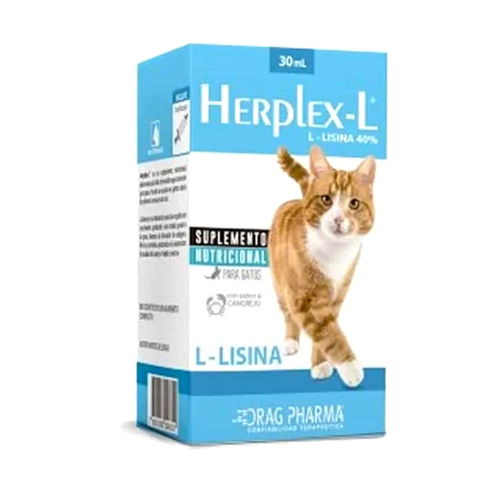 Herplex-L – Suplemento Nutricional con L-Lisina para Gatos (30 ml)