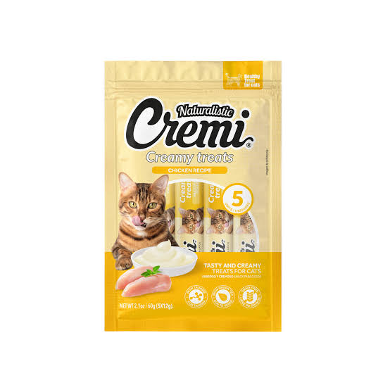Snack Cremi Pollo para Gatos 60 gr – 5 Sachets