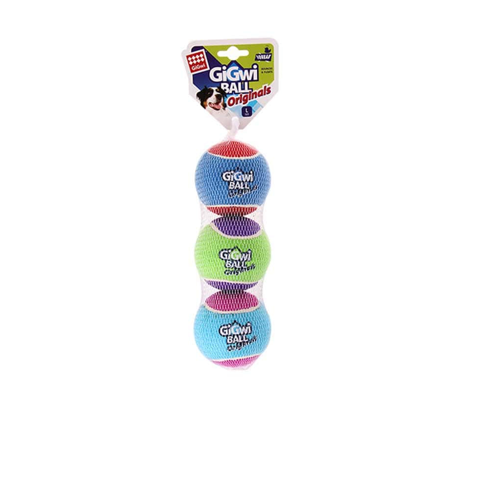 Pack Pelota Tennis Ball 3 unidades Tamaño Medium - Gigwi