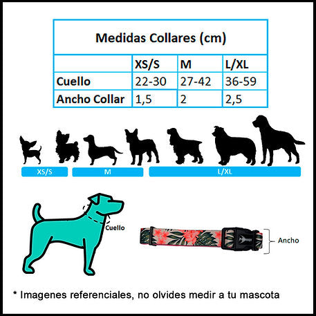 Collar Artic Leopard L/XL para Perros - Petlounge