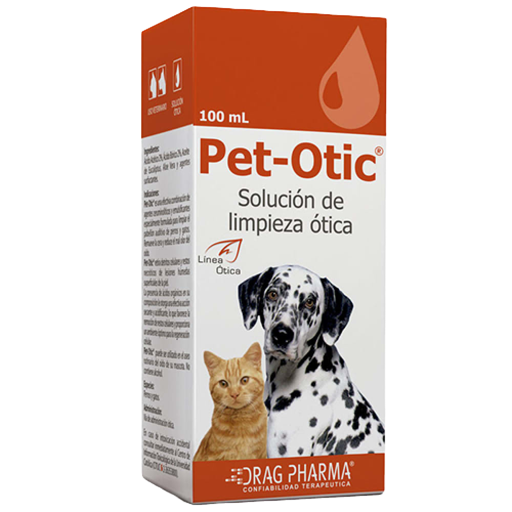 Pet-Otic – Solución de Limpieza Ótica para Perros y Gatos (100 ml)