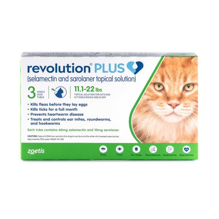 Revolution Plus Gatos 5 a 10 kg – Pipeta Antipulgas y Antiparasitaria