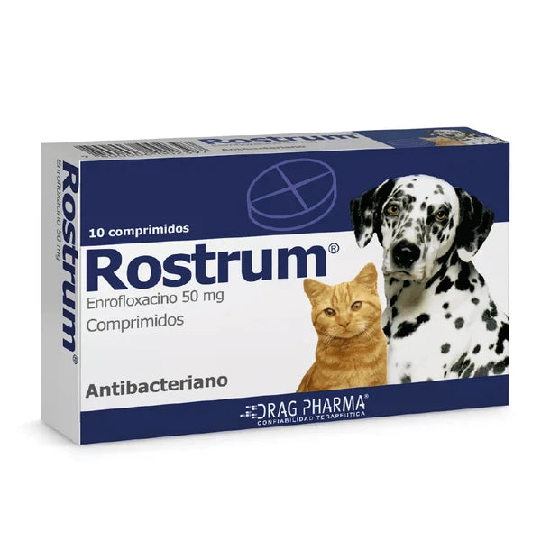 Rostrum 50 mg 10 comprimidos – Antibacteriano de Amplio Espectro