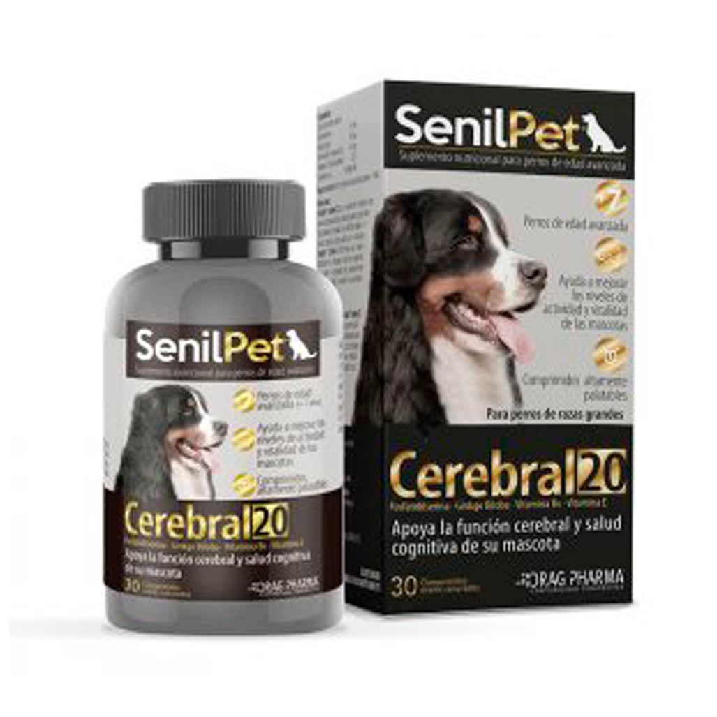 SenilPet Cerebral 20 – Suplemento Nutricional (30 comprimidos)