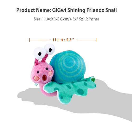 Jueguete Caracol con Luz LED y Catnip Gigwi