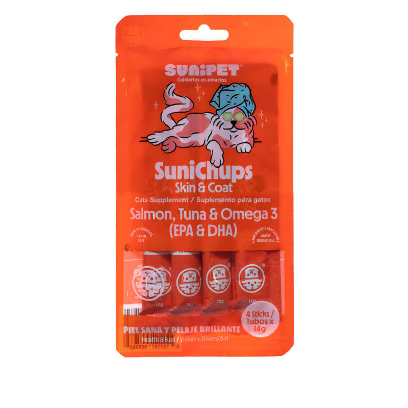 Snack SuniChups Piel & Pelaje para Gatos - Sunipet