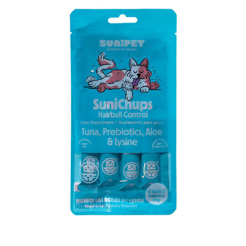 Snack SuniChups Control Bolas de Pelo para Gatos - Sunipet