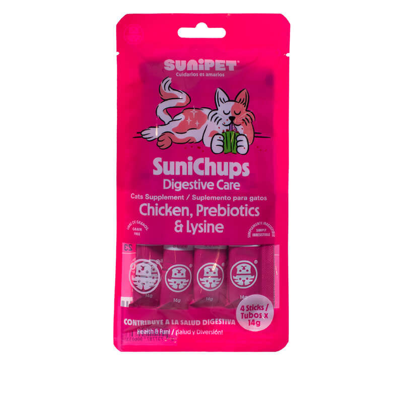 Snack SuniChups Cuidado Digestivo para Gatos - Sunipet