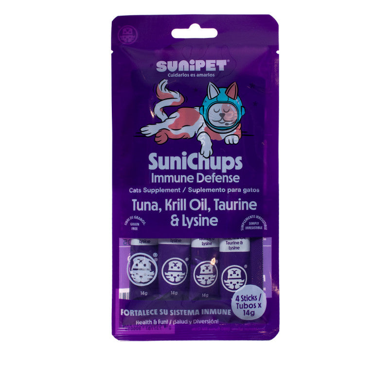 Snack SuniChups Defensa Sistema Inmune para Gatos - Sunipet