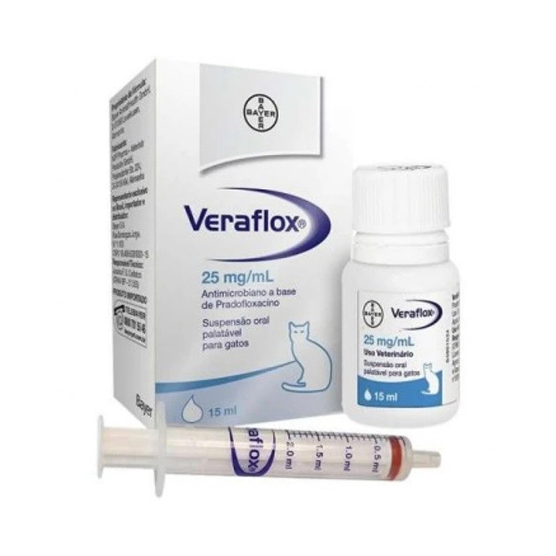 Antibiotico Veraflox Jarabe Gatos 25 mg - Bayer
