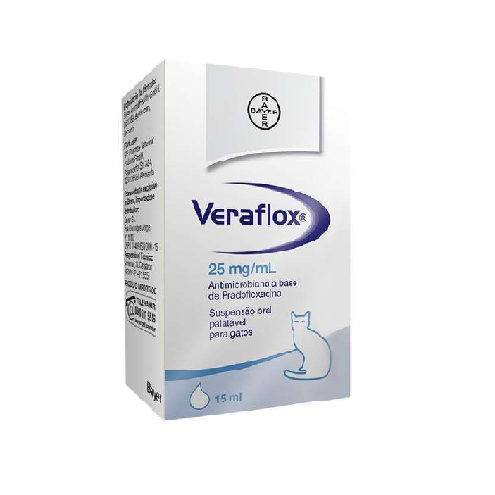 Antibiotico Veraflox Jarabe Gatos 25 mg - Bayer